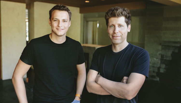 Worldcoin founders Alex Blania and Sam Altman