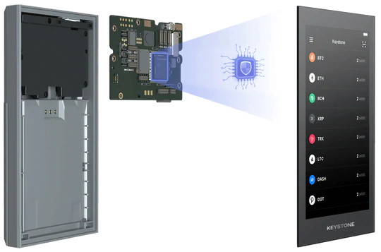 Keystone Pro cold air gapped hardware wallet crypto NFT review security