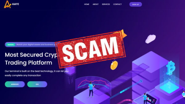 AMYE crypto trading platform scam review
