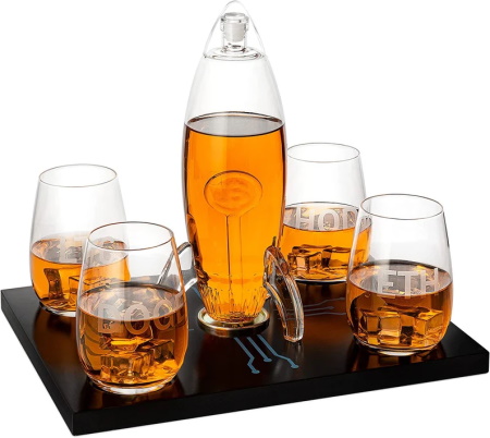 Bitcoin decanter set