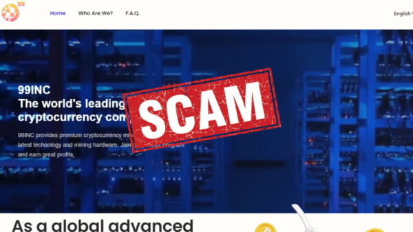 99INC fake crypto mining platform scam