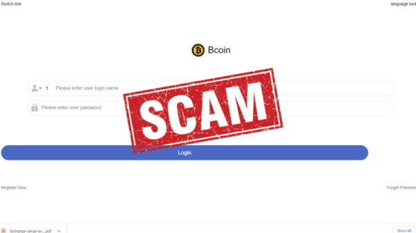 Bcoin scam crypto investing app