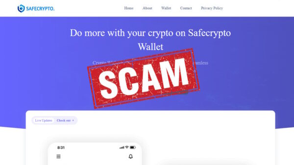 Safe Crypto Wallet scam platform