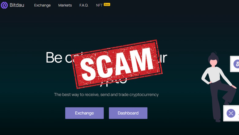Bitdau scam crypto trading platform page header.