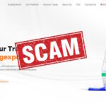 Tradingexpo scam crypto exchange page header