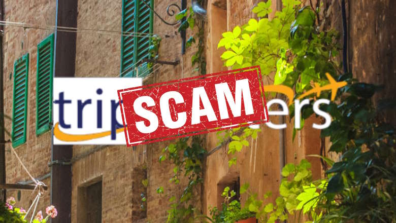 Tripmasters Club crypto work scam page header