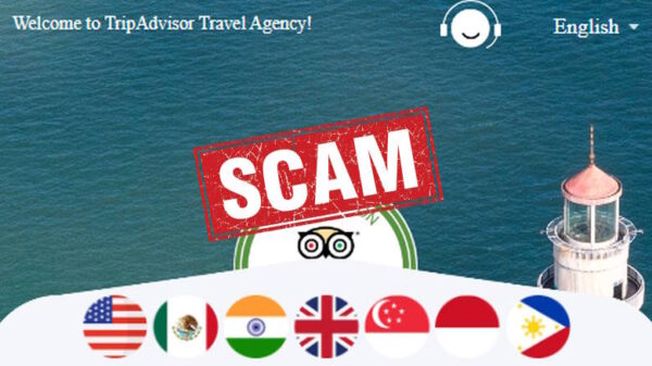 Traveling Boost crypto scam site image