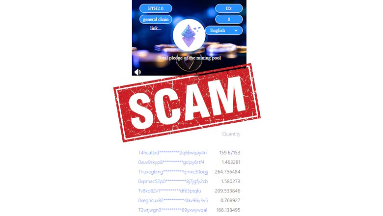 Eth2Mining fake crypto mining platform