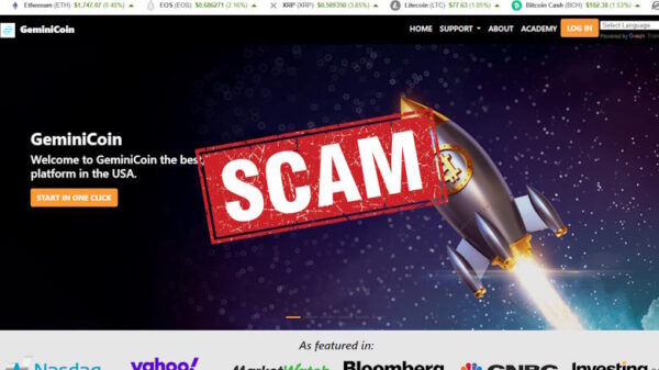 Gemini-Coin Vip crypto scam platform
