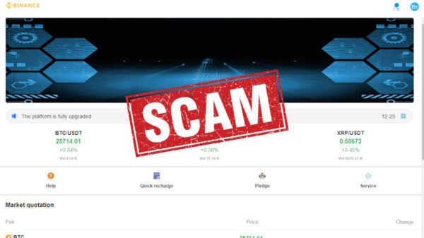 Glocoin crypto scam website