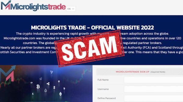 Microlightstrade scam platform