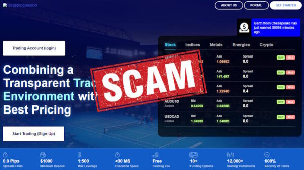 Tradeprogression scam crypto trading platform