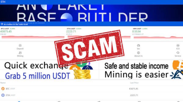 ETH Coinbasex fake crypto trading platform