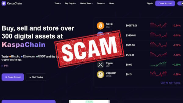 KaspaChain scam crypto platform