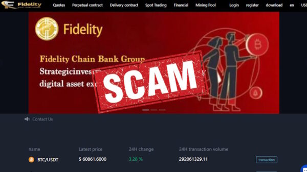 Fidelitca VIP fake crypto platform
