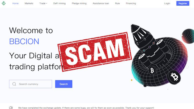 bbcion scam crypto platform